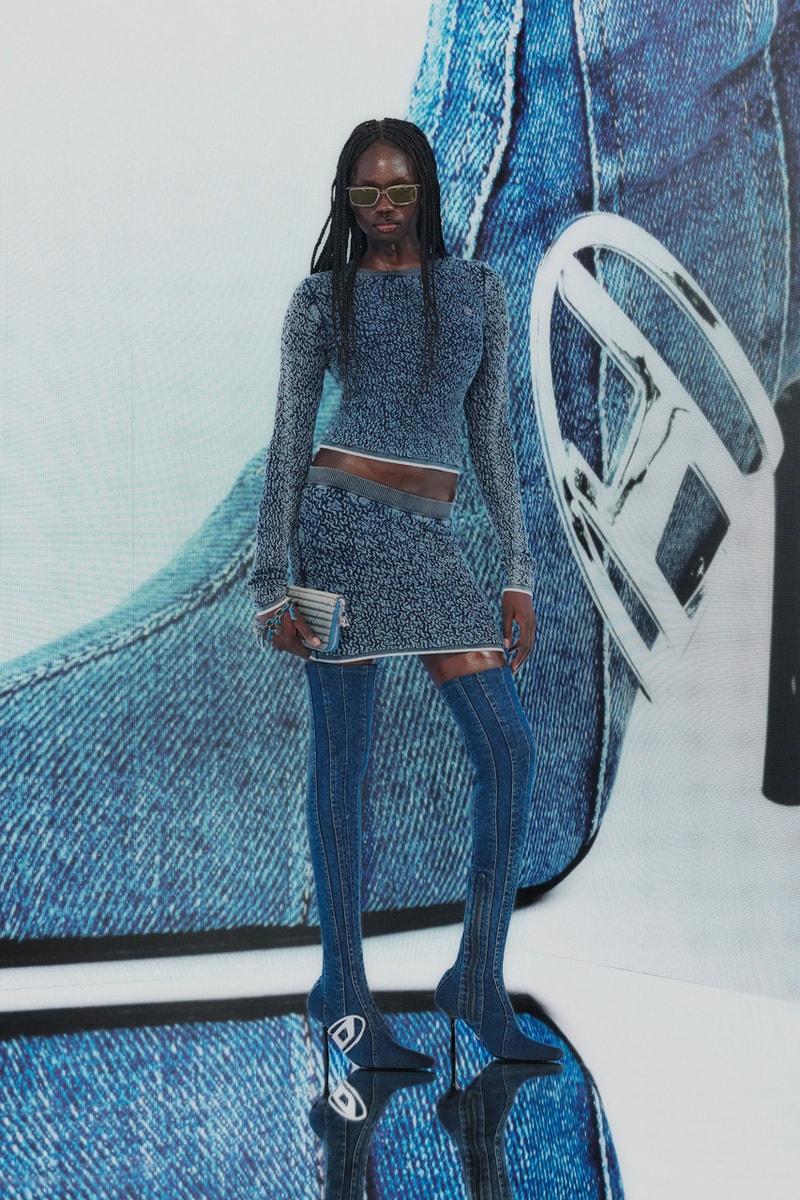 Diesel Pre-Fall 2023 Collection Lookbook Runways Glenn Martens Looks Mens Womens Commercial Denim Camouflage Y2K 2000s