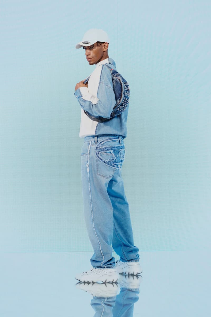 Diesel Pre-Fall 2023 Collection Lookbook Runways Glenn Martens Looks Mens Womens Commercial Denim Camouflage Y2K 2000s 