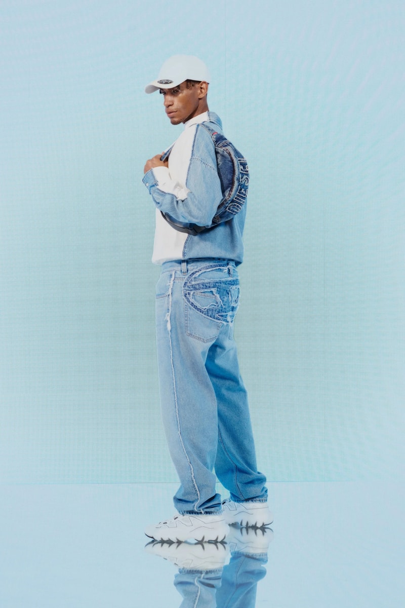 Diesel Pre-Fall 2023 Collection Lookbook Runways Glenn Martens Looks Mens Womens Commercial Denim Camouflage Y2K 2000s