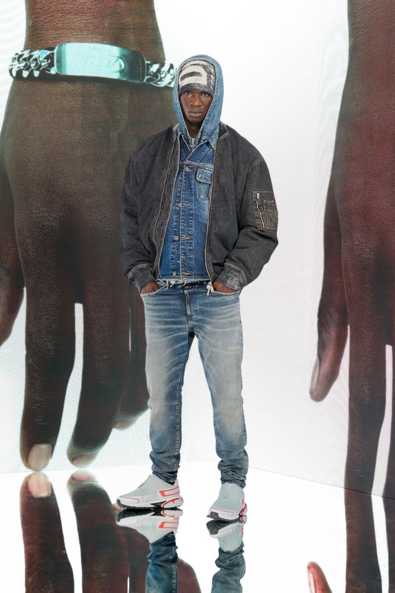 Diesel Pre-Fall 2023 Collection Lookbook Runways Glenn Martens Looks Mens Womens Commercial Denim Camouflage Y2K 2000s 