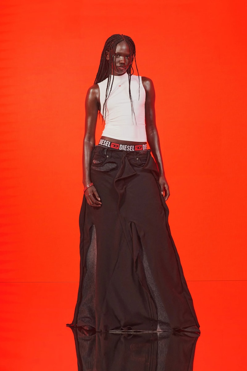 Diesel Pre-Fall 2023 Collection Lookbook Runways Glenn Martens Looks Mens Womens Commercial Denim Camouflage Y2K 2000s