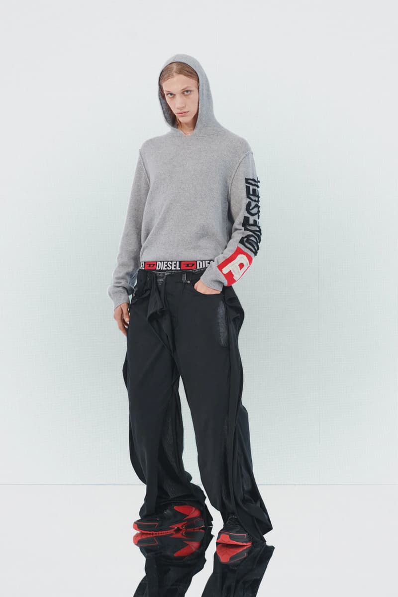 Diesel Pre-Fall 2023 Collection Lookbook Runways Glenn Martens Looks Mens Womens Commercial Denim Camouflage Y2K 2000s 