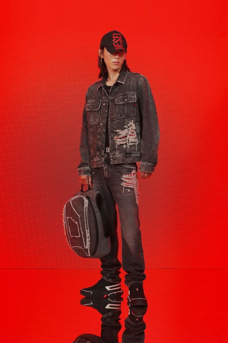 Diesel Pre-Fall 2023 Collection Lookbook Runways Glenn Martens Looks Mens Womens Commercial Denim Camouflage Y2K 2000s 