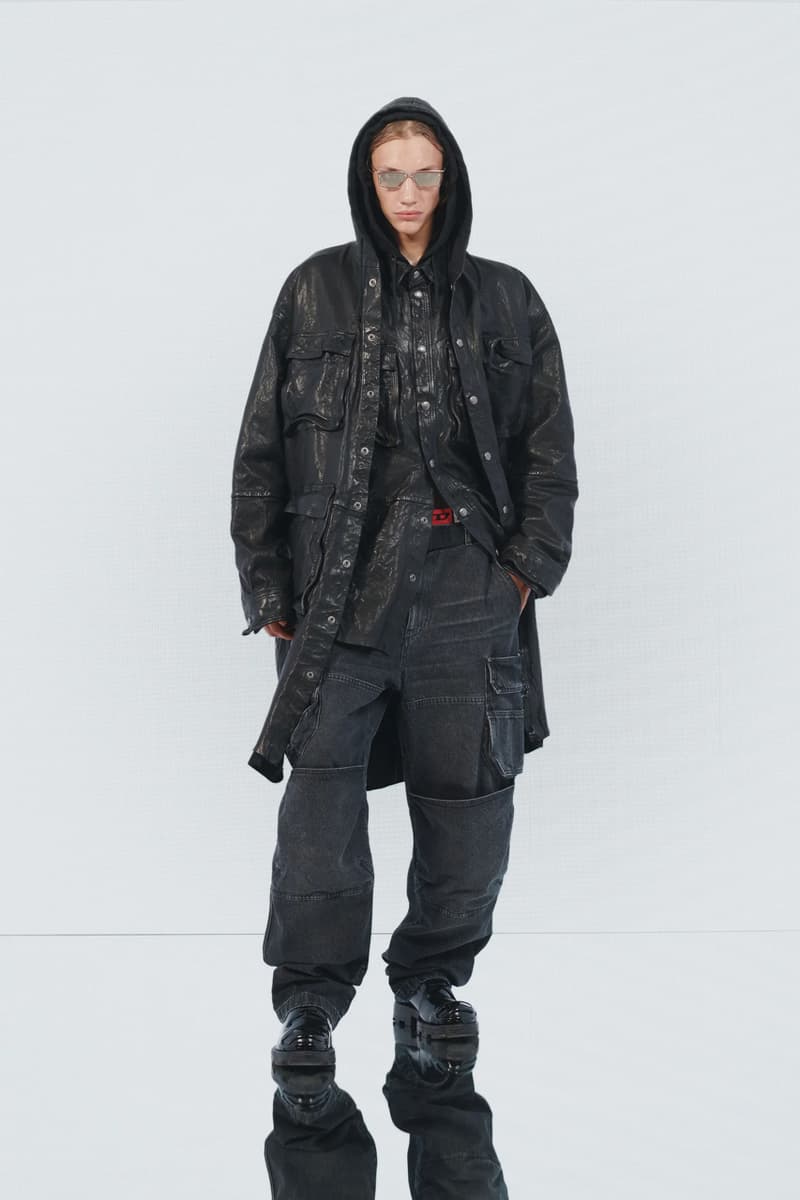 Diesel Pre-Fall 2023 Collection Lookbook Runways Glenn Martens Looks Mens Womens Commercial Denim Camouflage Y2K 2000s 