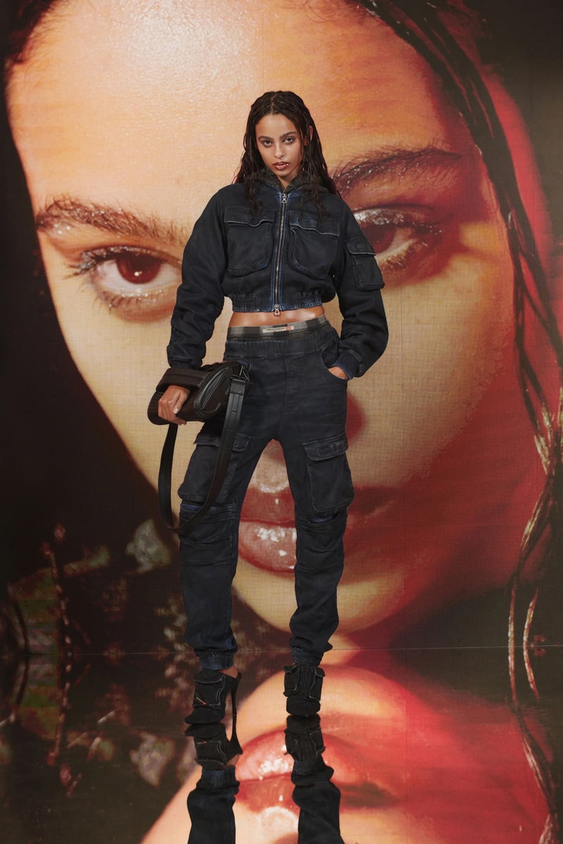 Diesel Pre-Fall 2023 Collection Lookbook Runways Glenn Martens Looks Mens Womens Commercial Denim Camouflage Y2K 2000s