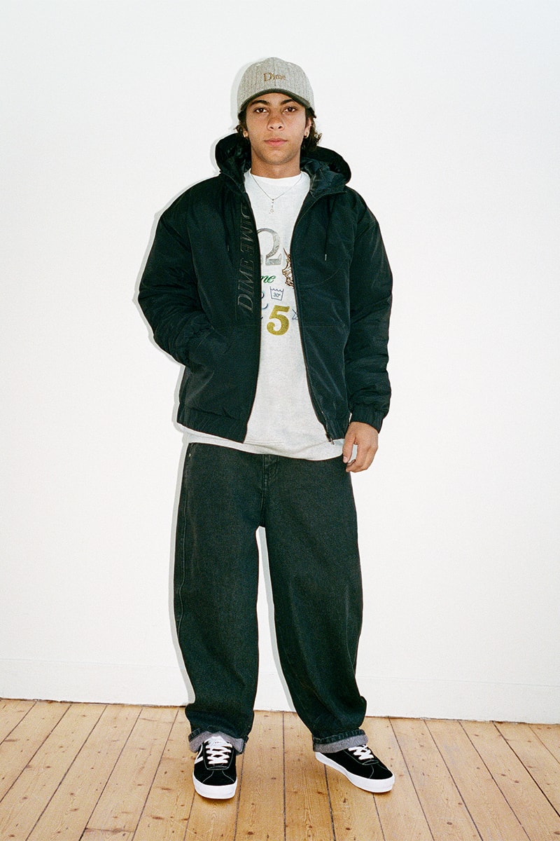 Cozy and Comfortable Inform Dime's Holiday '22 Collection lookbook skate brand shirts sweaters wavy winter jackets fleece montreal hbx candle wallet cardholder