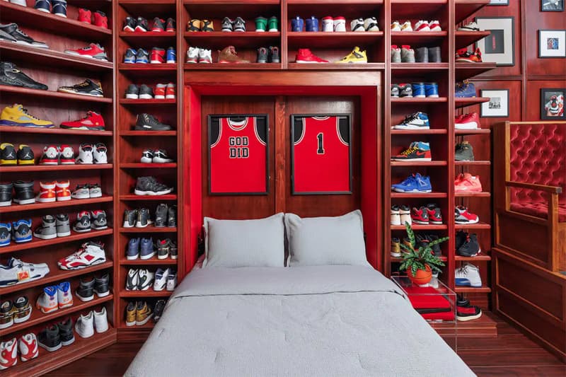 dj khaled sneaker closet airbnb miami info 