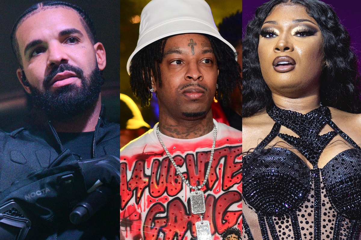 Drake, 21 Savage, Megan Thee Stallion and More Sign Petition To Restrict the Use of Rap Lyrics in Court 50 cent big sean busta rhymes 2 chainz future lil baby meek mill travis scott ty dolla $ign lil baby isaia rashad j. cole jack harlow
