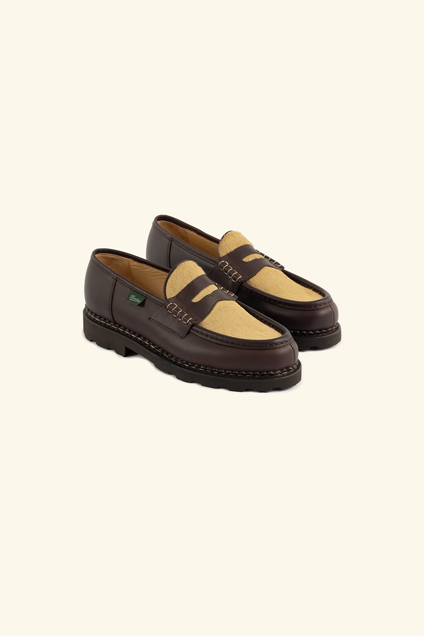 Drôle de Monsieur & Paraboot Second Footwear Capsule loafer leather brown yellow