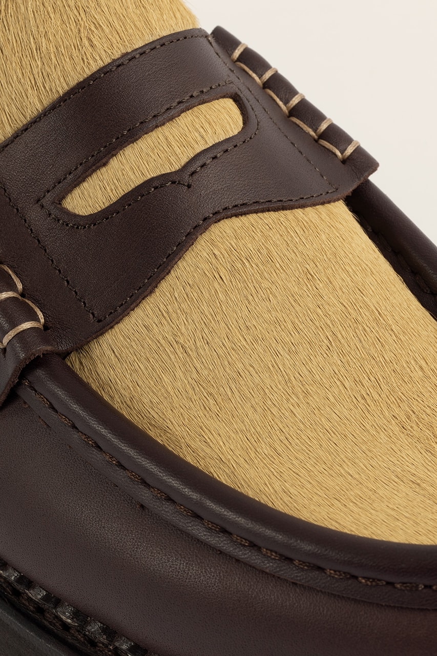 Drôle de Monsieur & Paraboot Second Footwear Capsule loafer leather brown yellow