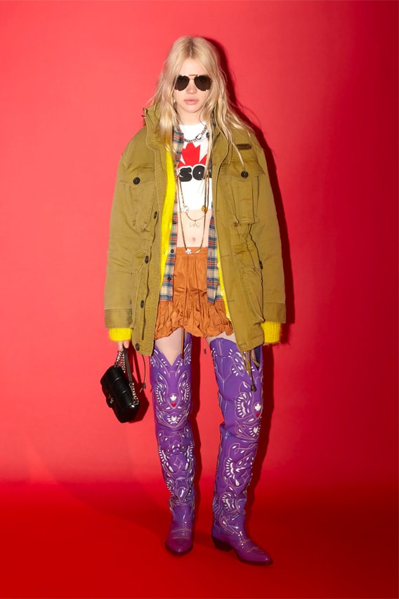 DSquared2 Pre-Fall 2023 Collection womenswear hippy boho thrift lookbook