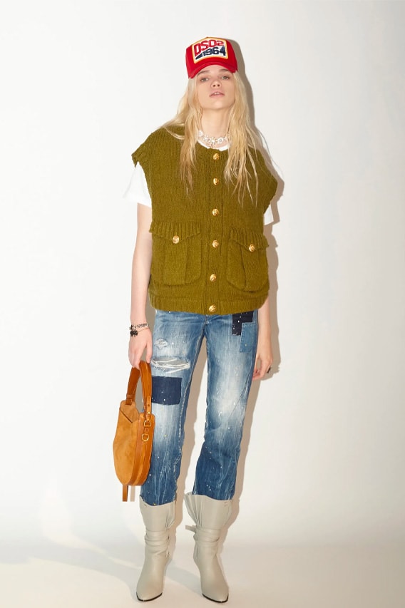 DSquared2 Pre-Fall 2023 Collection womenswear hippy boho thrift lookbook