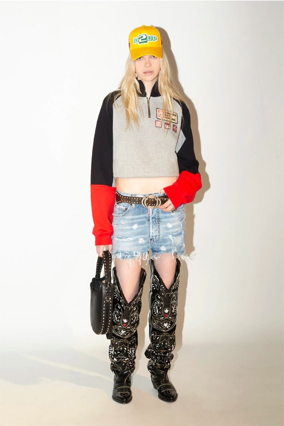 DSquared2 Pre-Fall 2023 Collection womenswear hippy boho thrift lookbook