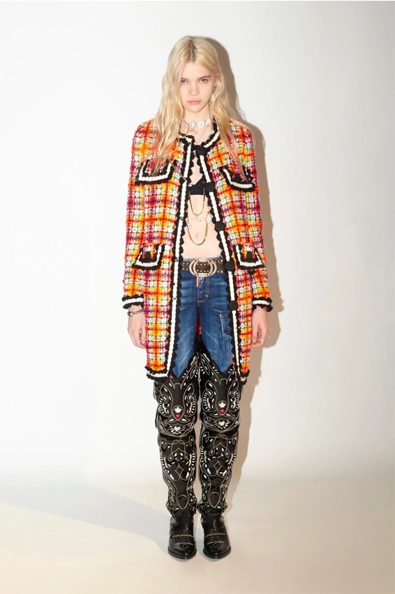 DSquared2 Pre-Fall 2023 Collection womenswear hippy boho thrift lookbook
