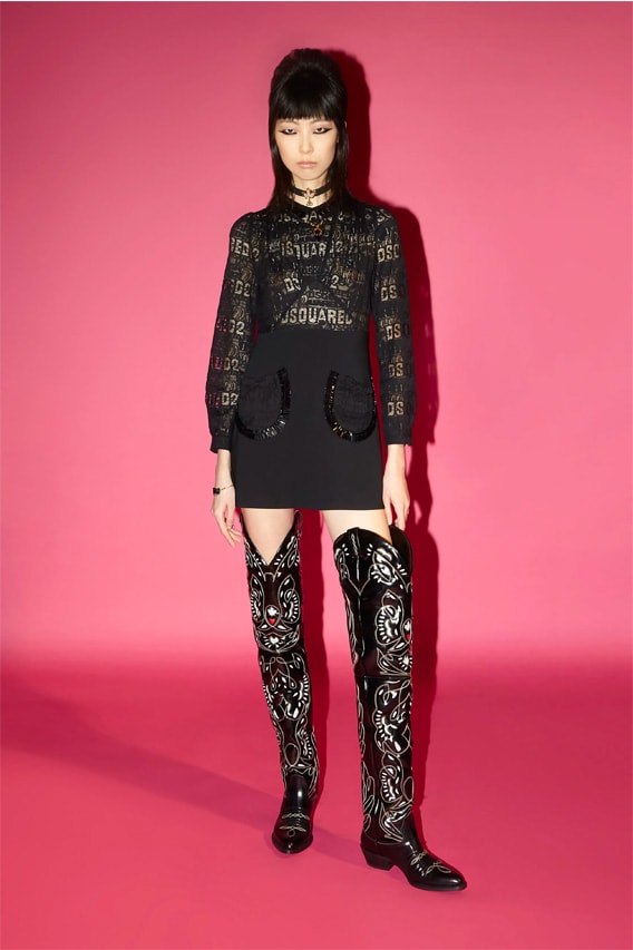DSquared2 Pre-Fall 2023 Collection womenswear hippy boho thrift lookbook