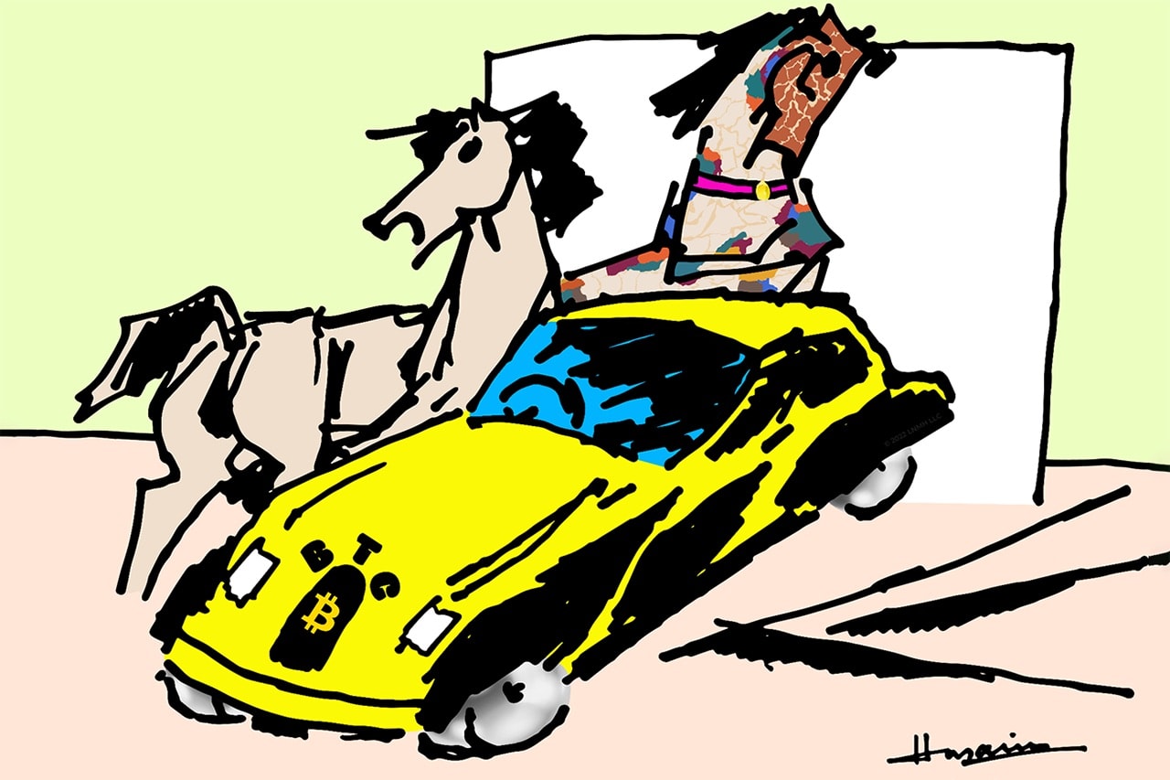 LNMH Releases M.F. Husain Inspired NFT Collection horses cars blockchain web3 