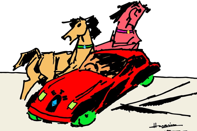 LNMH Releases M.F. Husain Inspired NFT Collection horses cars blockchain web3 