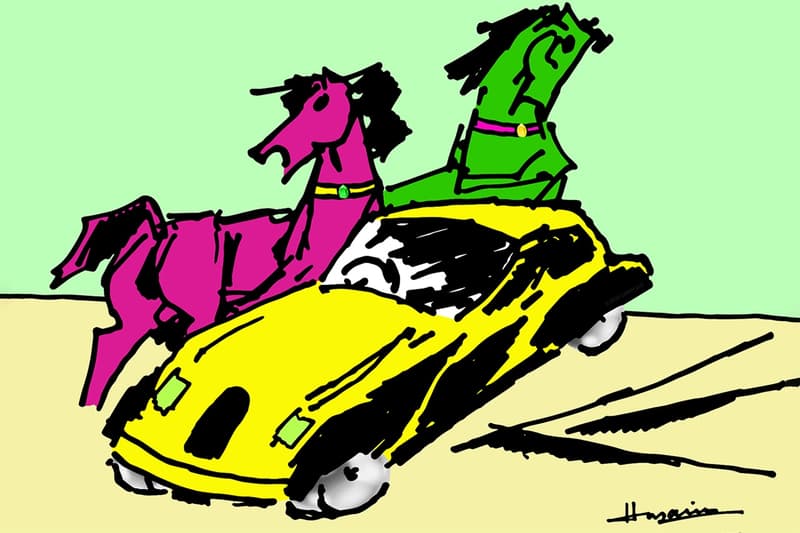 LNMH Releases M.F. Husain Inspired NFT Collection horses cars blockchain web3 