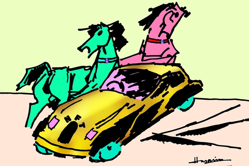 LNMH Releases M.F. Husain Inspired NFT Collection horses cars blockchain web3 