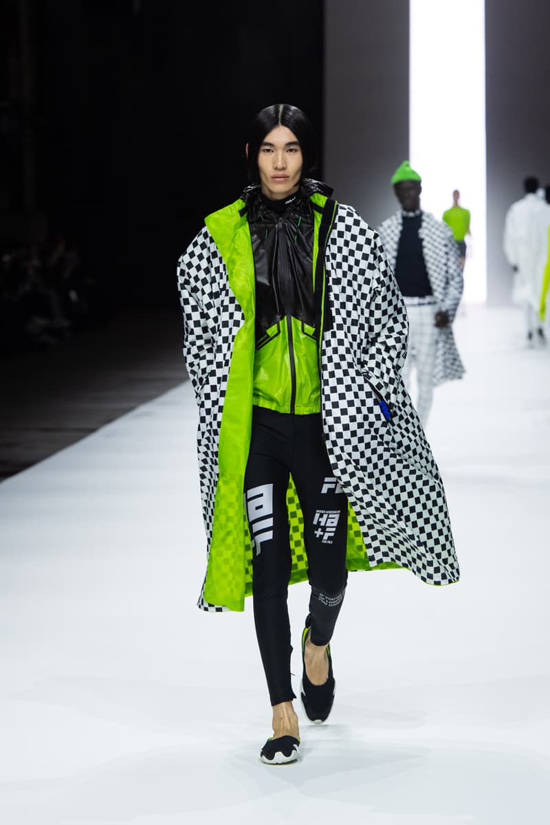 Haider Ackermann FILA 2022 Runway Show Manchester Spring Summer Fashion Luxury Style Clothes Green Pink Black Blue