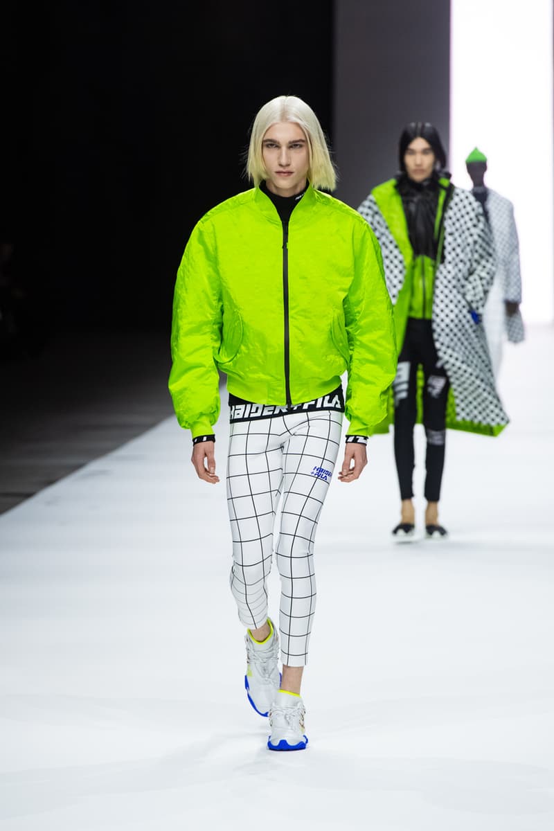 Haider Ackermann FILA 2022 Runway Show Manchester Spring Summer Fashion Luxury Style Clothes Green Pink Black Blue