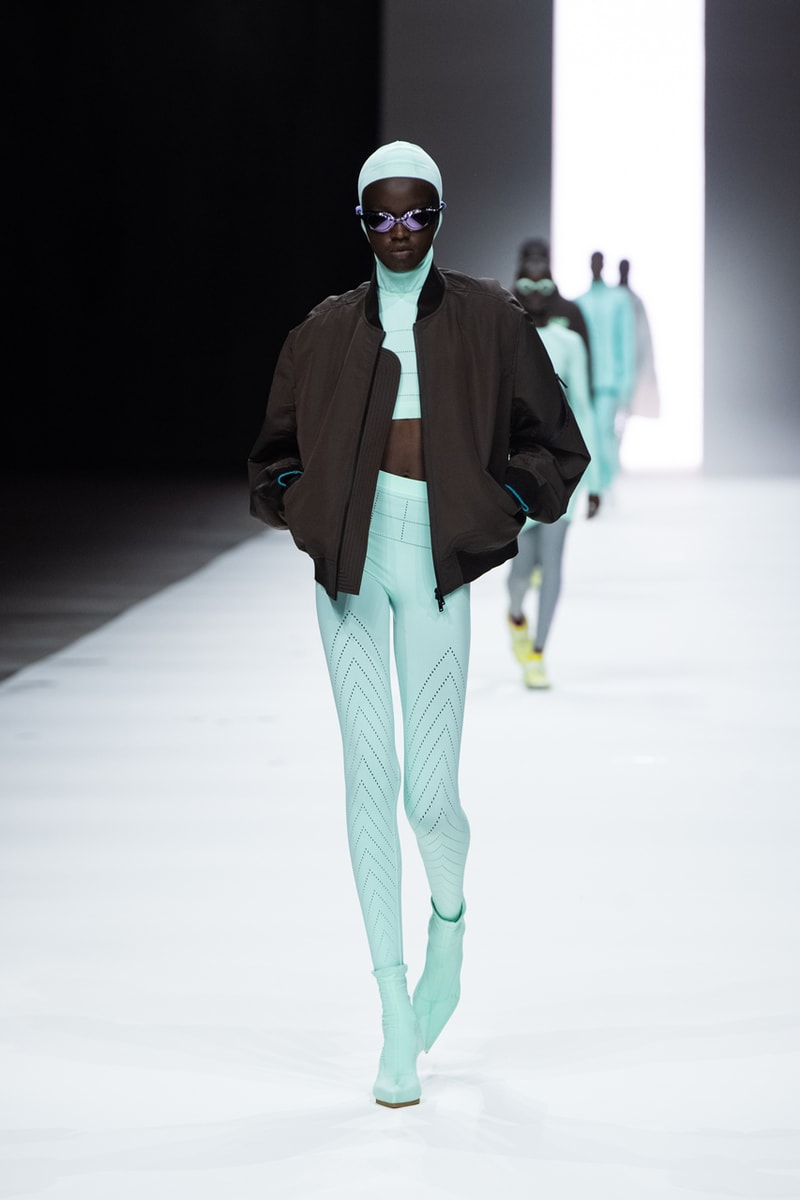 Haider Ackermann FILA 2022 Runway Show Manchester Spring Summer Fashion Luxury Style Clothes Green Pink Black Blue