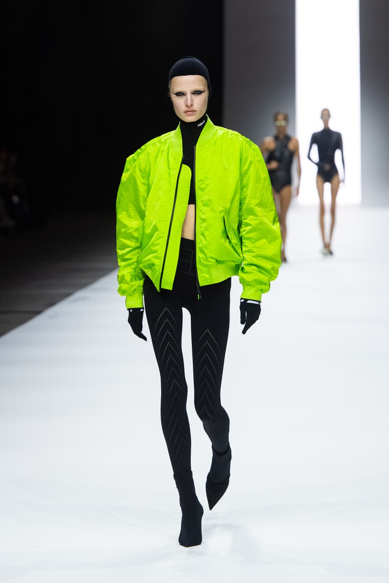 Haider Ackermann FILA 2022 Runway Show Manchester Spring Summer Fashion Luxury Style Clothes Green Pink Black Blue