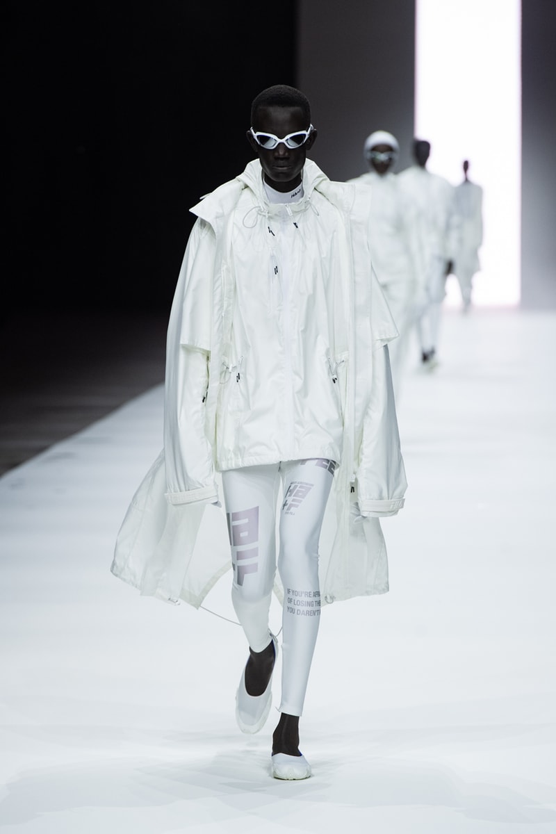 Haider Ackermann FILA 2022 Runway Show Manchester Spring Summer Fashion Luxury Style Clothes Green Pink Black Blue