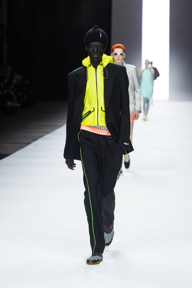 Haider Ackermann FILA 2022 Runway Show Manchester Spring Summer Fashion Luxury Style Clothes Green Pink Black Blue