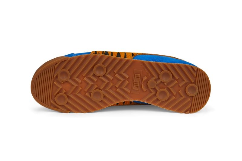 PUMA Suede ROMA frosted flakes Tony the tiger stripes orange blue Kelloggs black 388060 01 388018 01 release info date price