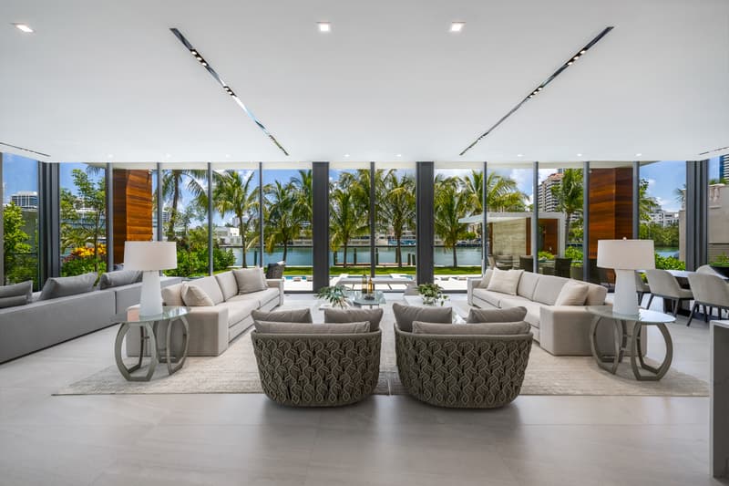 $16.3 Million usd Allison Island Miami Home purchase French insurance broker Laurent Pascale Ouazana house rap hip-hop