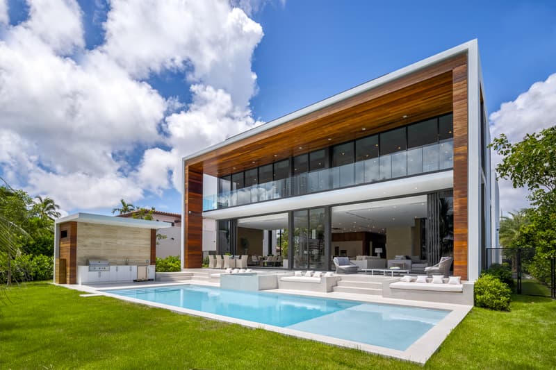 $16.3 Million usd Allison Island Miami Home purchase French insurance broker Laurent Pascale Ouazana house rap hip-hop