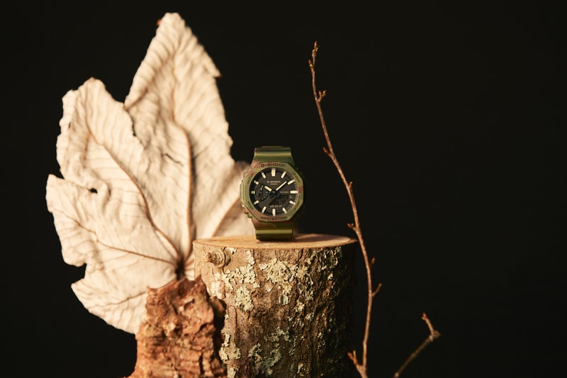 G-SHOCK GAE-2100WE-3A Limited Box Set Carbon Core Guard Interchangeable Camouflage Bezel Resin Orange Codura Cloth Band Outdoors Explorer Utilitarian