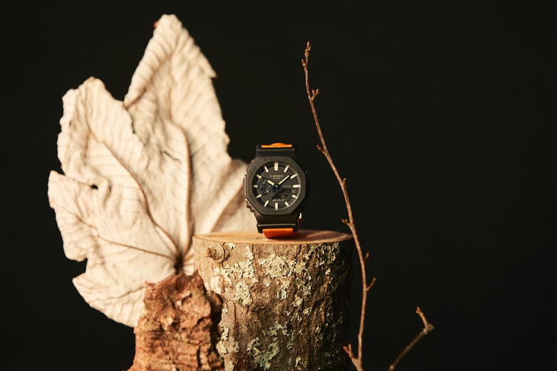 G-SHOCK GAE-2100WE-3A Limited Box Set Carbon Core Guard Interchangeable Camouflage Bezel Resin Orange Codura Cloth Band Outdoors Explorer Utilitarian