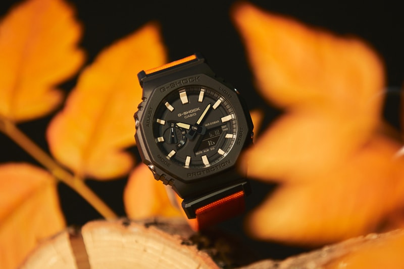 G-SHOCK GAE-2100WE-3A Limited Box Set Carbon Core Guard Interchangeable Camouflage Bezel Resin Orange Codura Cloth Band Outdoors Explorer Utilitarian