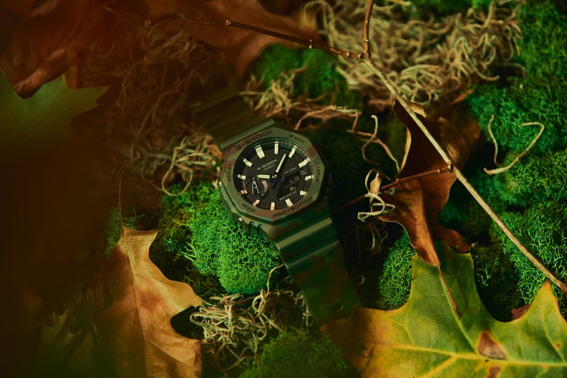 G-SHOCK GAE-2100WE-3A Limited Box Set Carbon Core Guard Interchangeable Camouflage Bezel Resin Orange Codura Cloth Band Outdoors Explorer Utilitarian