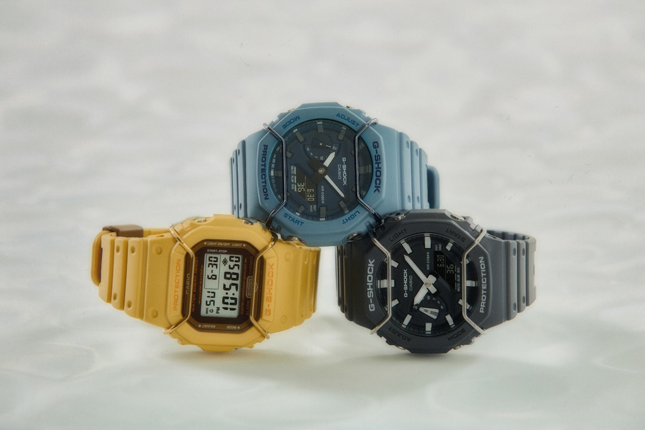 G-SHOCK Tone-On-Tone Protector Pack GA-2100PT-2A GA-2100PT-8A DW-5600PT-5 Monochromatic Watches DW-5000C Stainless Steel Case Bumper
