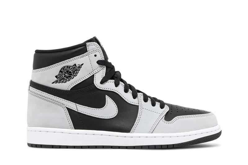 black gray and white jordan 1s