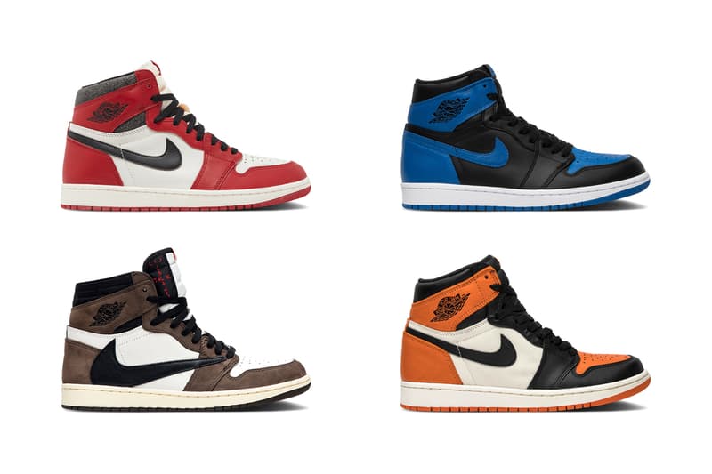 GOAT Roundup Air Jordan 1 Retro High Lost & Found Release Date Airness Dark Mocha Shadow Black Toe Royal Shattered Backboard Bred