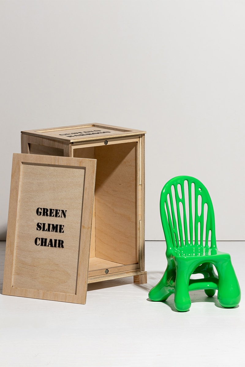 Gustavo Barroso Releases Miniature Version of his Green Slime Chair