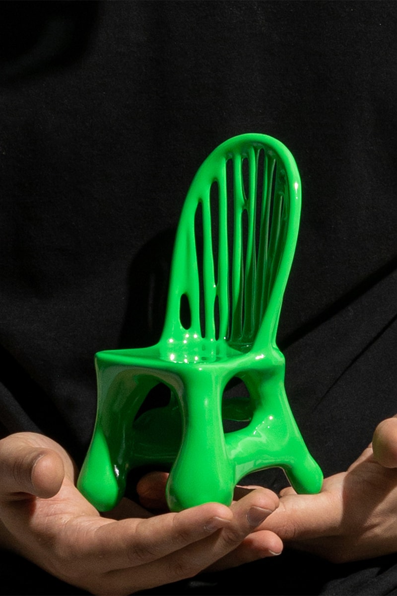 Gustavo Barroso Releases Miniature Version of his Green Slime Chair