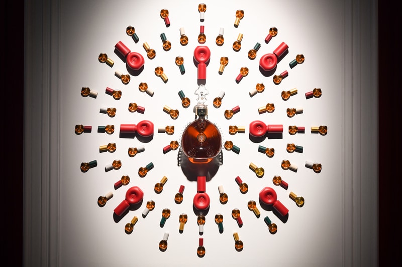 LOUIS XIII The DROP NYC Pop-Up DJ GETLIVE! Zach Bia Timo Weiland Brent Faiyaz mini miniature cognac spirit decanters bottles Young Paris