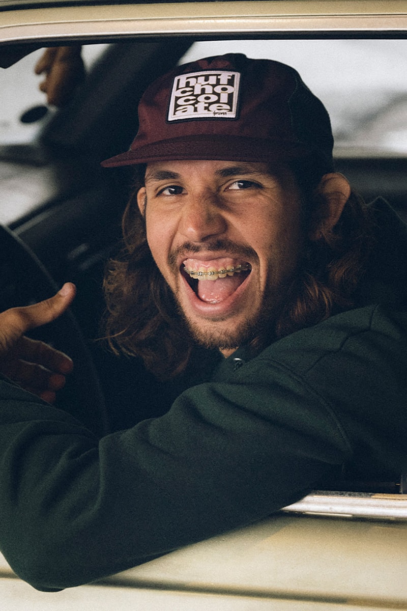 HUF Pays Homage to Crailtap in Collab Collection shirts hoodies hats tshirts brown blue cream black red green