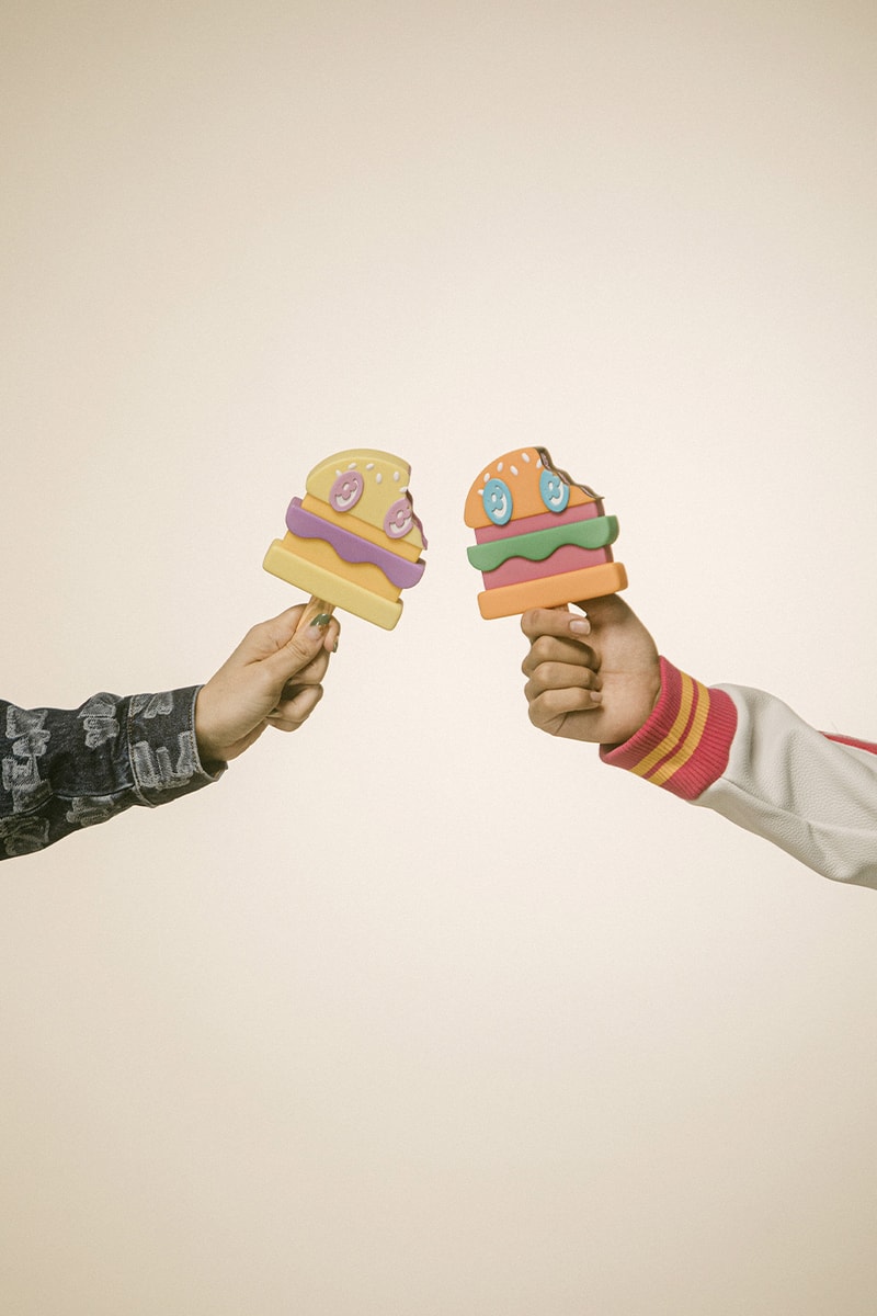 VANDY THE PINK Icecream collaboration cones n bones hamburger swarovski crystal vinyl toy november special collection capsule release info date price 