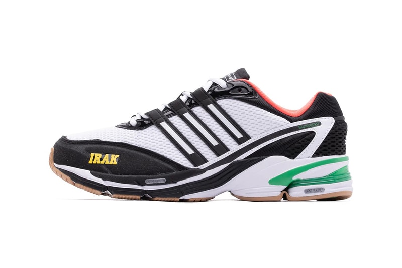IKAK x adidas Originals Supernova Cushion 7 Core Black/Footwear White/Vivid Green GZ9787 adiPRENE+ Collaboration Sneaker Drops
