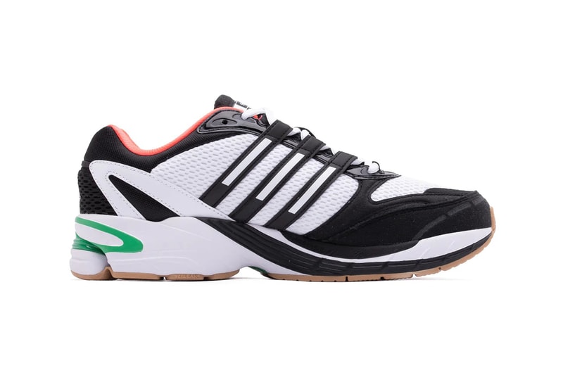 IKAK x adidas Originals Supernova Cushion 7 Core Black/Footwear White/Vivid Green GZ9787 adiPRENE+ Collaboration Sneaker Drops