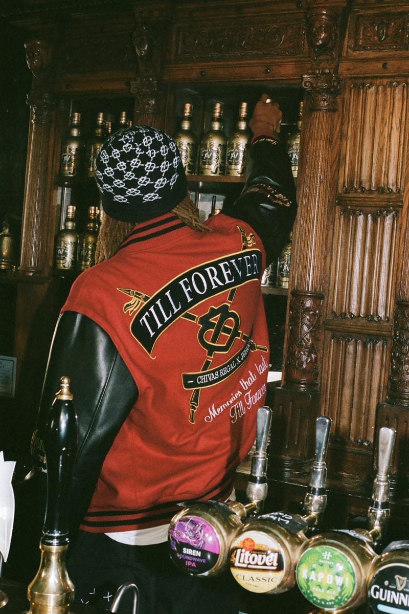 Jehucal Chivas Regal Clothing Collection Whiskey Alcohol Varsity Jacket Streetwear Tracksuit Till Forever London Scotland