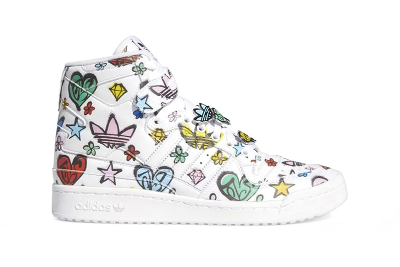 Jeremy Scott adidas Originals Forum 84 High Low HQ1128 GX9668 White Graffiti Style Trefoil Wings Starts Offspring