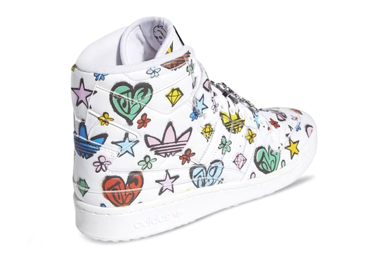 Jeremy Scott adidas Originals Forum 84 High Low HQ1128 GX9668 White Graffiti Style Trefoil Wings Starts Offspring