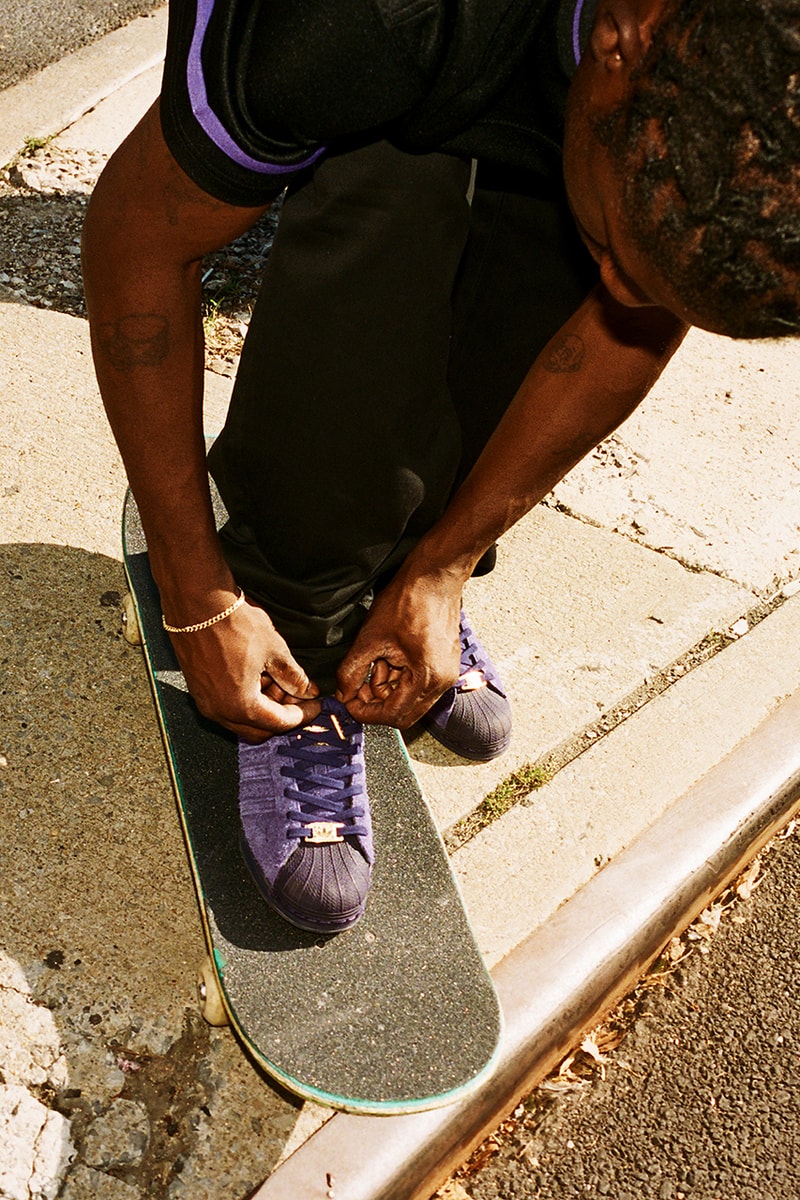 kader sylla adidas skateboarding Superstar ADV purple gold release date info store list buying guide photos price 
